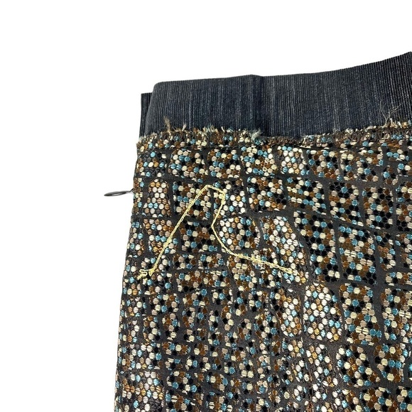 COTÉLAC CONFETTI DOT TIE SILK BOX PLEAT MINI SKIRT - Picture 8 of 16